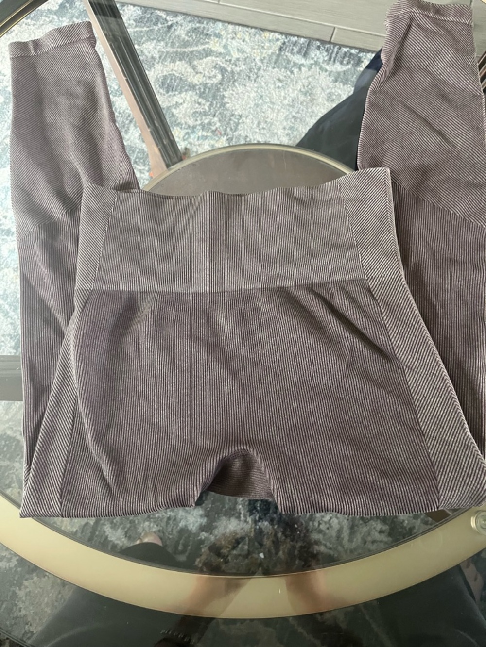 JoyLab Ribbed Leggings in mocha Brown - med